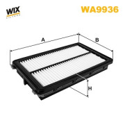 WA9936 WIX FILTERS vzduchový filter WA9936 WIX FILTERS