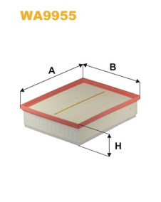 WA9955 WIX FILTERS vzduchový filter WA9955 WIX FILTERS