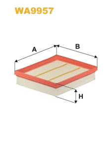 WA9957 WIX FILTERS vzduchový filter WA9957 WIX FILTERS