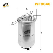 WF8046 WIX FILTERS palivový filter WF8046 WIX FILTERS