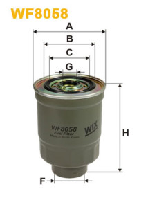 WF8058 WIX FILTERS palivový filter WF8058 WIX FILTERS