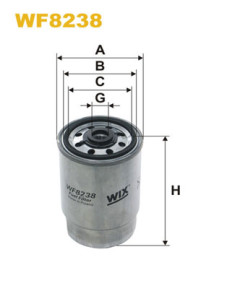 WF8238 Palivový filtr WIX FILTERS