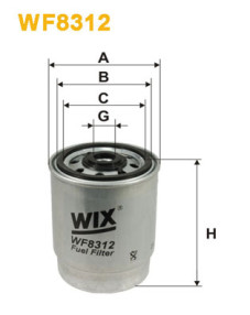 WF8312 WIX FILTERS palivový filter WF8312 WIX FILTERS