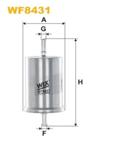 WF8431 Palivový filtr WIX FILTERS