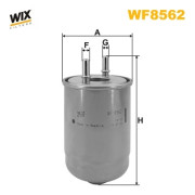 WF8562 WIX FILTERS palivový filter WF8562 WIX FILTERS