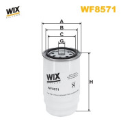 WF8571 WIX FILTERS palivový filter WF8571 WIX FILTERS