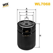 WL7068 WIX FILTERS olejový filter WL7068 WIX FILTERS