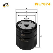 WL7074 Olejový filtr WIX FILTERS