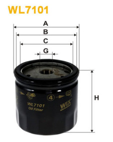 WL7101 Olejový filtr WIX FILTERS