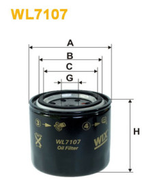 WL7107 Olejový filtr WIX FILTERS