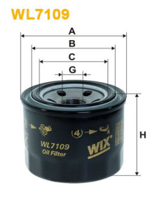 WL7109 Olejový filtr WIX FILTERS