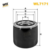 WL7171 WIX FILTERS olejový filter WL7171 WIX FILTERS