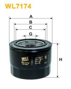 WL7174 Olejový filtr WIX FILTERS