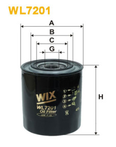 WL7201 WIX FILTERS olejový filter WL7201 WIX FILTERS