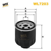 WL7203 WIX FILTERS olejový filter WL7203 WIX FILTERS