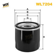WL7204 WIX FILTERS olejový filter WL7204 WIX FILTERS