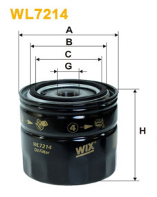 WL7214 WIX FILTERS olejový filter WL7214 WIX FILTERS