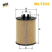 WL7232 Olejový filtr WIX FILTERS