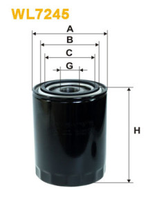 WL7245 Filtr, pracovní hydraulika WIX FILTERS