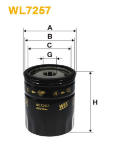 WL7257 Olejový filtr WIX FILTERS