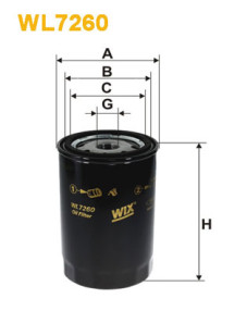 WL7260 Olejový filtr WIX FILTERS