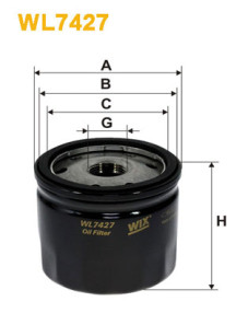 WL7427 Olejový filtr WIX FILTERS