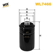 WL7466 Olejový filtr WIX FILTERS