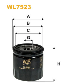 WL7523 WIX FILTERS olejový filter WL7523 WIX FILTERS