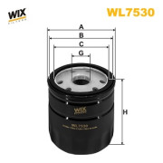 WL7530 WIX FILTERS olejový filter WL7530 WIX FILTERS