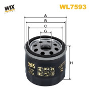 WL7593 Olejový filtr WIX FILTERS