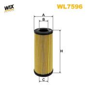 WL7596 WIX FILTERS olejový filter WL7596 WIX FILTERS