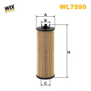 WL7599 WIX FILTERS olejový filter WL7599 WIX FILTERS