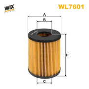 WL7601 WIX FILTERS olejový filter WL7601 WIX FILTERS