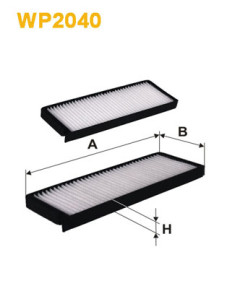 WP2040 WIX FILTERS filter vnútorného priestoru WP2040 WIX FILTERS