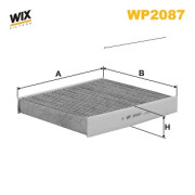 WP2087 Filtr, vzduch v interiéru WIX FILTERS