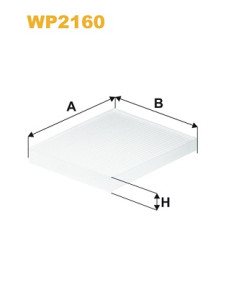 WP2160 Filtr, vzduch v interiéru WIX FILTERS