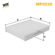 WP2232 WIX FILTERS filter vnútorného priestoru WP2232 WIX FILTERS