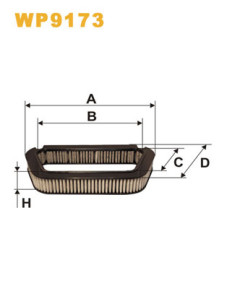 WP9173 WIX FILTERS filter vnútorného priestoru WP9173 WIX FILTERS