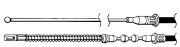 OP02158 CEF żażné lanko parkovacej brzdy OP02158 CEF