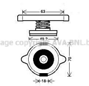 AA080R007 Chladič, chlazení motoru PRASCO