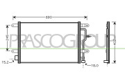 AD020C003 Kondenzátor, klimatizace PrascoSelection PRASCO