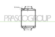 CI201R004 Chladič, chlazení motoru PrascoSelection PRASCO