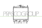 DS011R005 Chladič, chlazení motoru PrascoSelection PRASCO