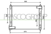 DS700R002 Chladič, chlazení motoru PrascoSelection PRASCO