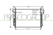 DS814C002 Kondenzátor, klimatizace PrascoSelection PRASCO