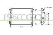DS917R005 Chladič, chlazení motoru PrascoSelection PRASCO