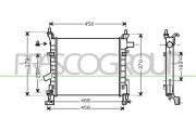 FD007R003 Chladič, chlazení motoru PrascoSelection PRASCO