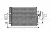 FD110C002 Kondenzátor, klimatizace PrascoSelection PRASCO