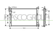 FD340R004 Chladič, chlazení motoru PrascoSelection PRASCO