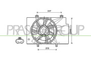 FD344F003 Větrák, chlazení motoru PrascoSelection PRASCO